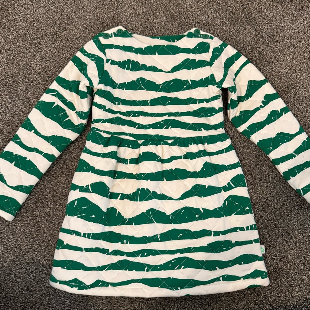 Noe & Zoe Quilted Mariniere Dress Green Mountain
